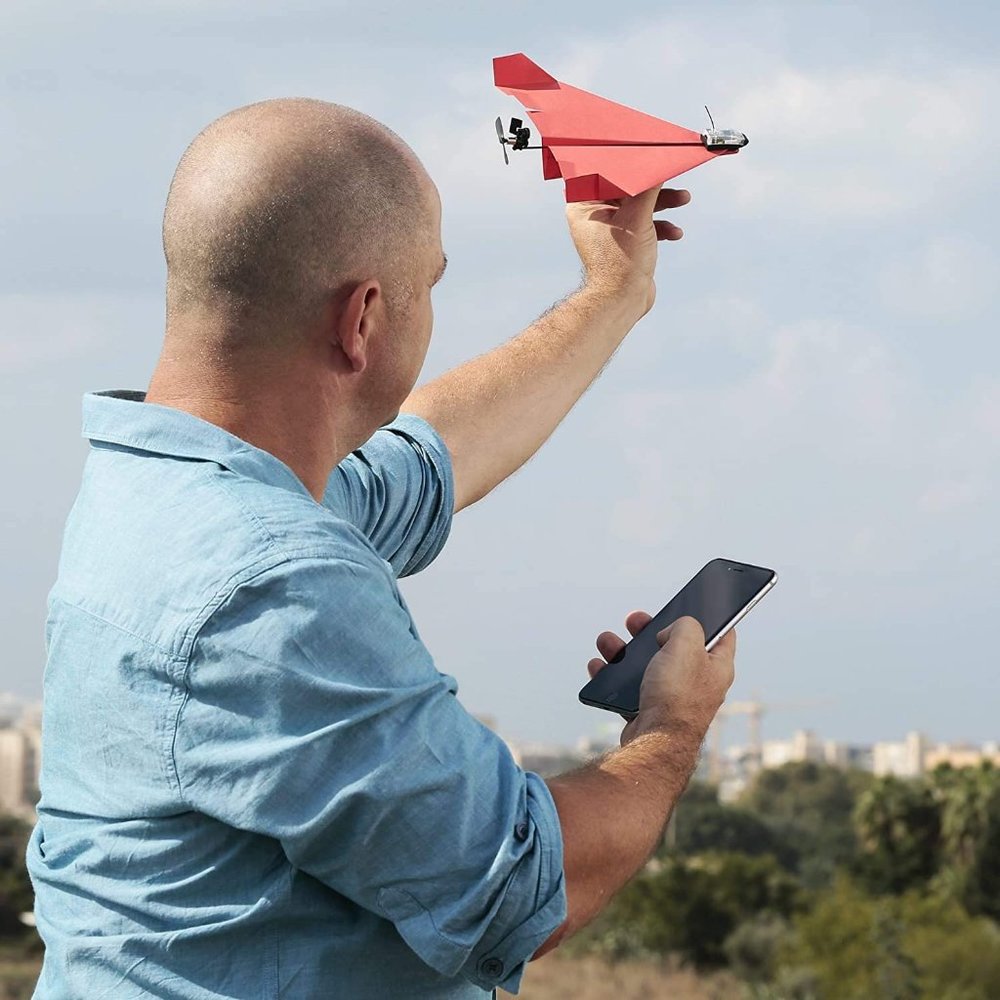 POWERUP 3.0 AIRPLANE - Smartphone Controlled Rechargeable Paper Airplane - Picture 3 of 10